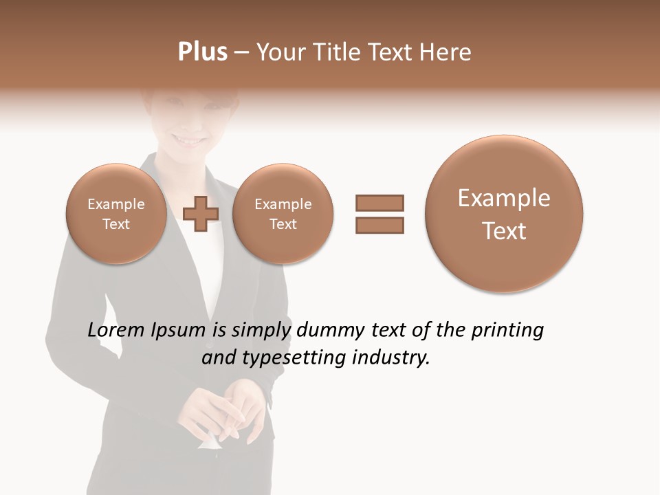 Attractive Suit Assistant PowerPoint Template