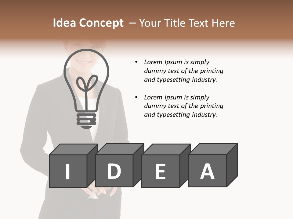 Attractive Suit Assistant PowerPoint Template