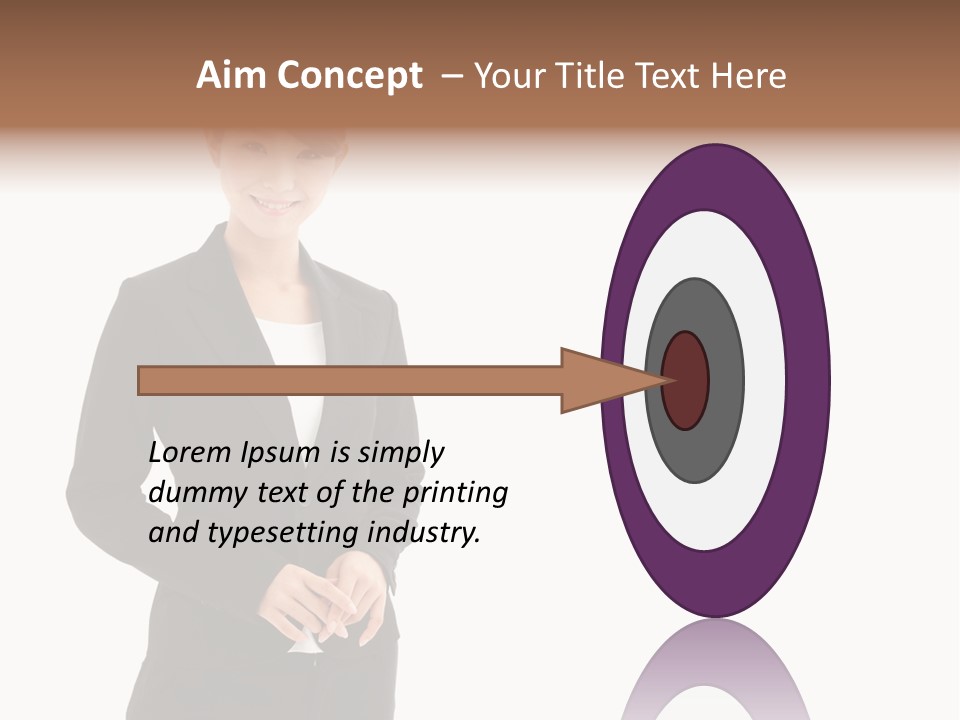 Attractive Suit Assistant PowerPoint Template