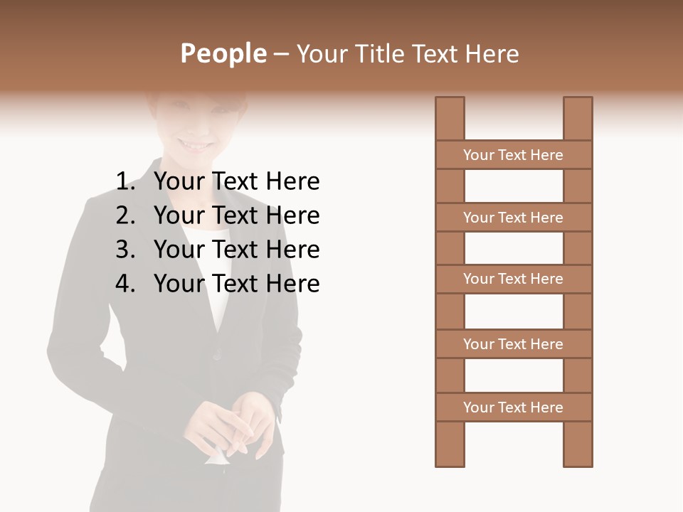 Attractive Suit Assistant PowerPoint Template