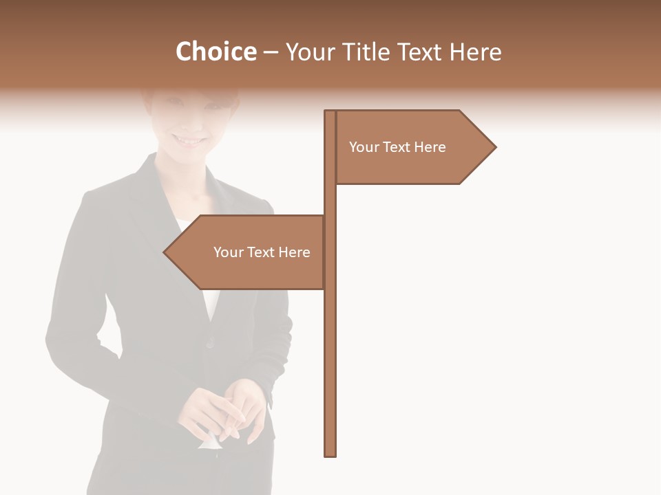 Attractive Suit Assistant PowerPoint Template