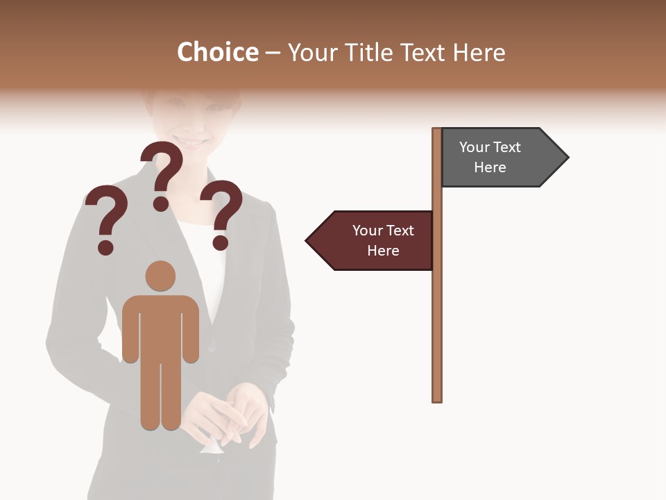 Attractive Suit Assistant PowerPoint Template