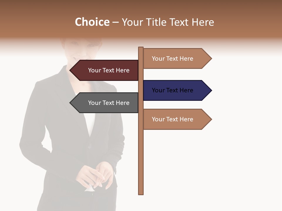 Attractive Suit Assistant PowerPoint Template