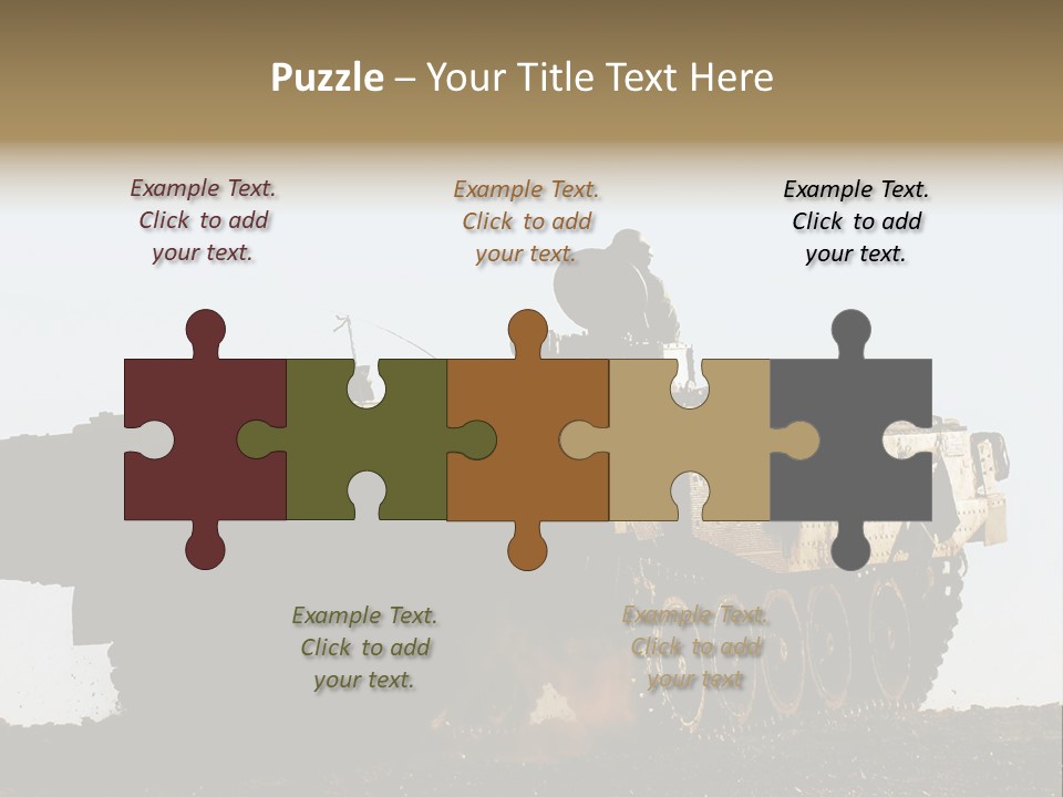 Truce Gaza Idf PowerPoint Template