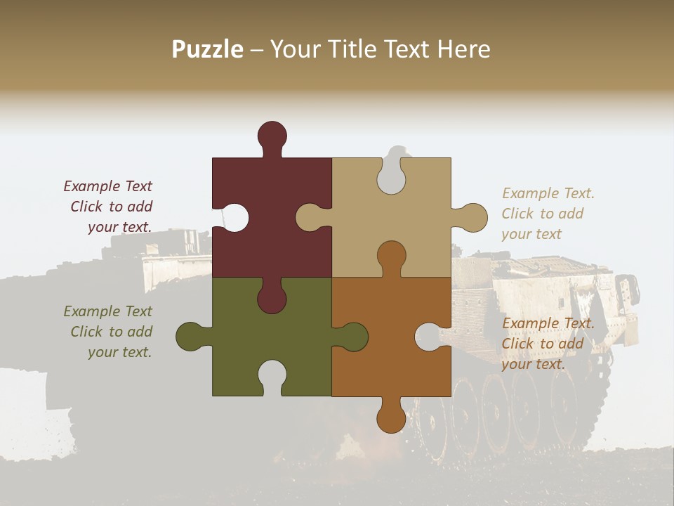 Truce Gaza Idf PowerPoint Template