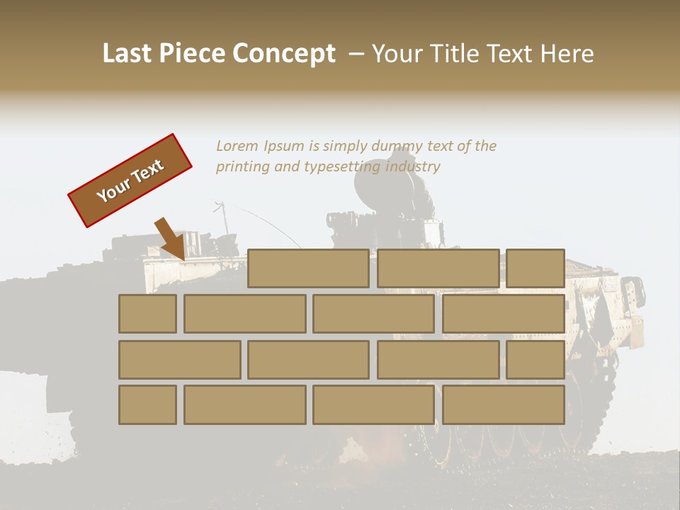 Truce Gaza Idf PowerPoint Template