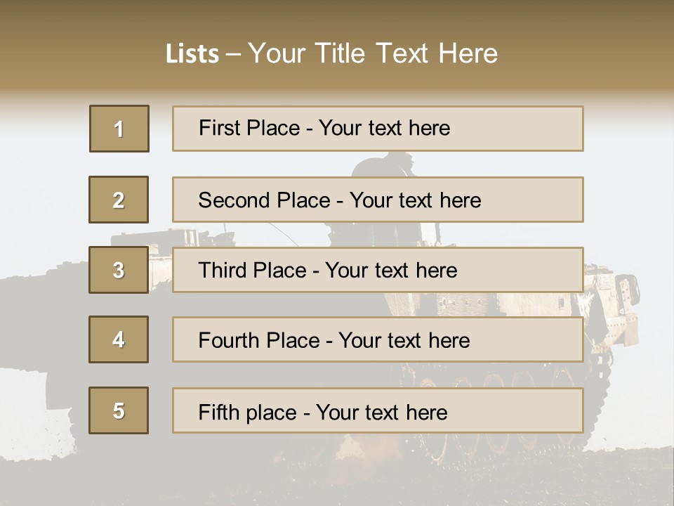 Truce Gaza Idf PowerPoint Template