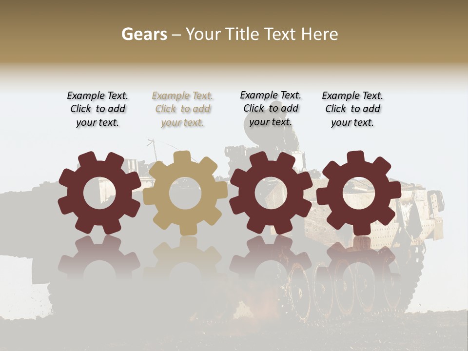 Truce Gaza Idf PowerPoint Template