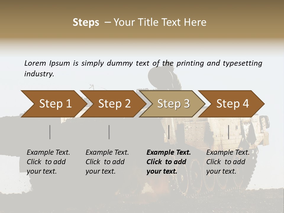 Truce Gaza Idf PowerPoint Template