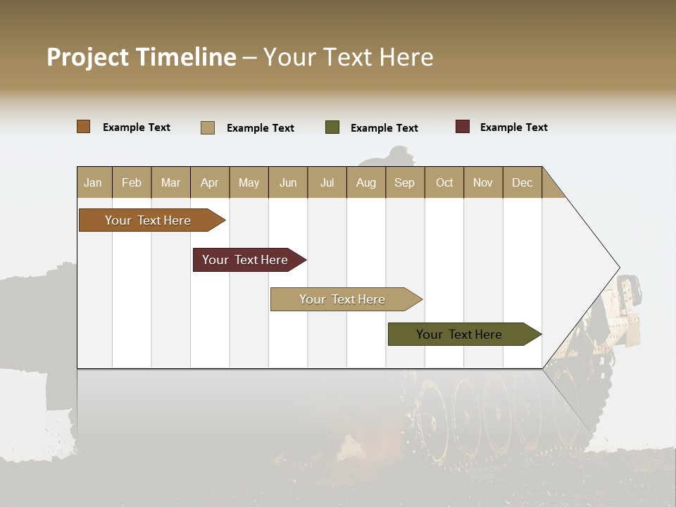 Truce Gaza Idf PowerPoint Template