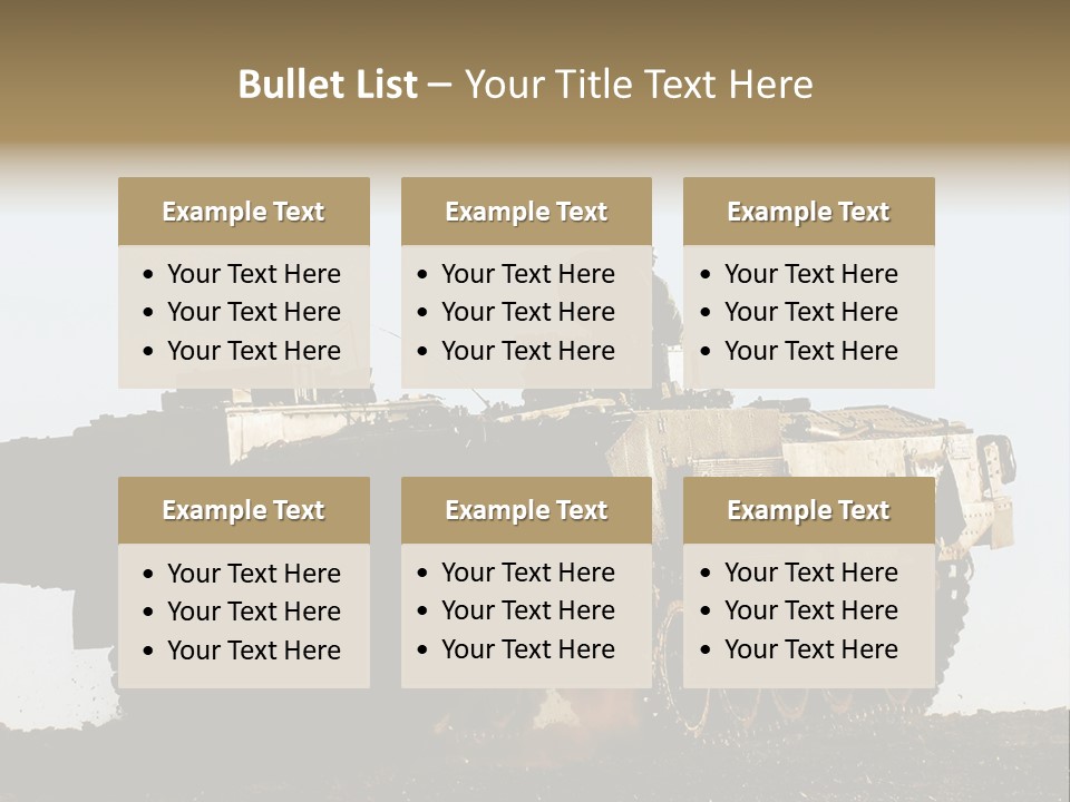 Truce Gaza Idf PowerPoint Template