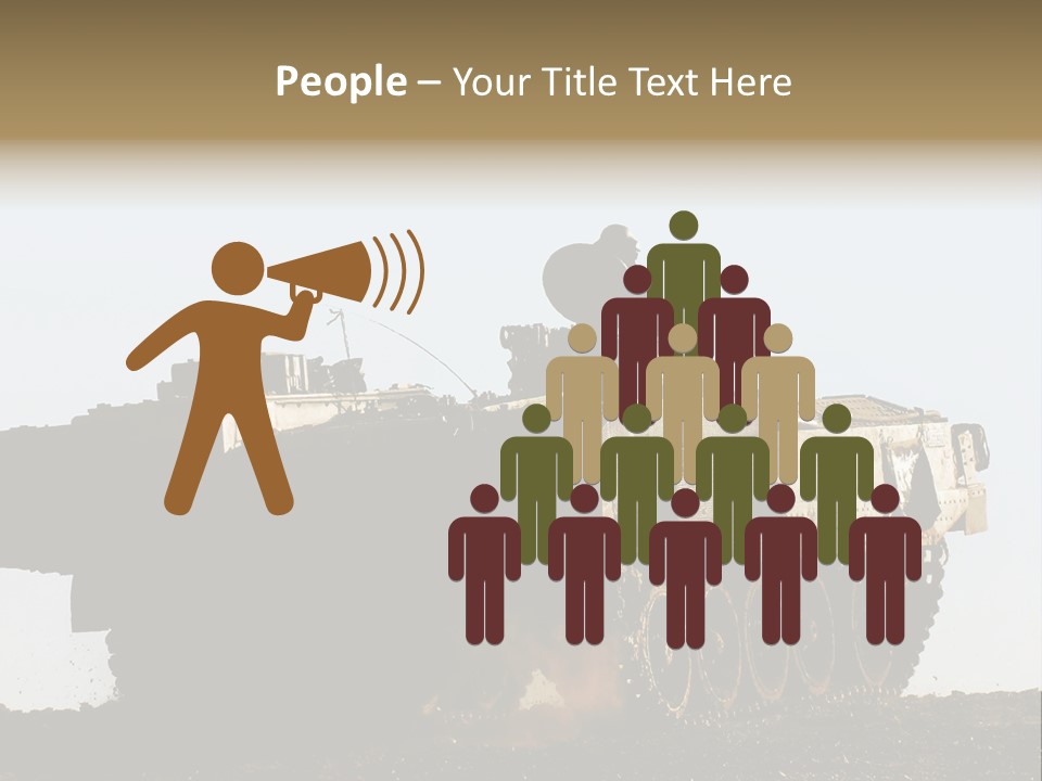 Truce Gaza Idf PowerPoint Template