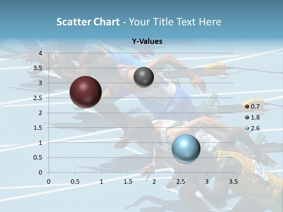 Blue Start Runner PowerPoint Template