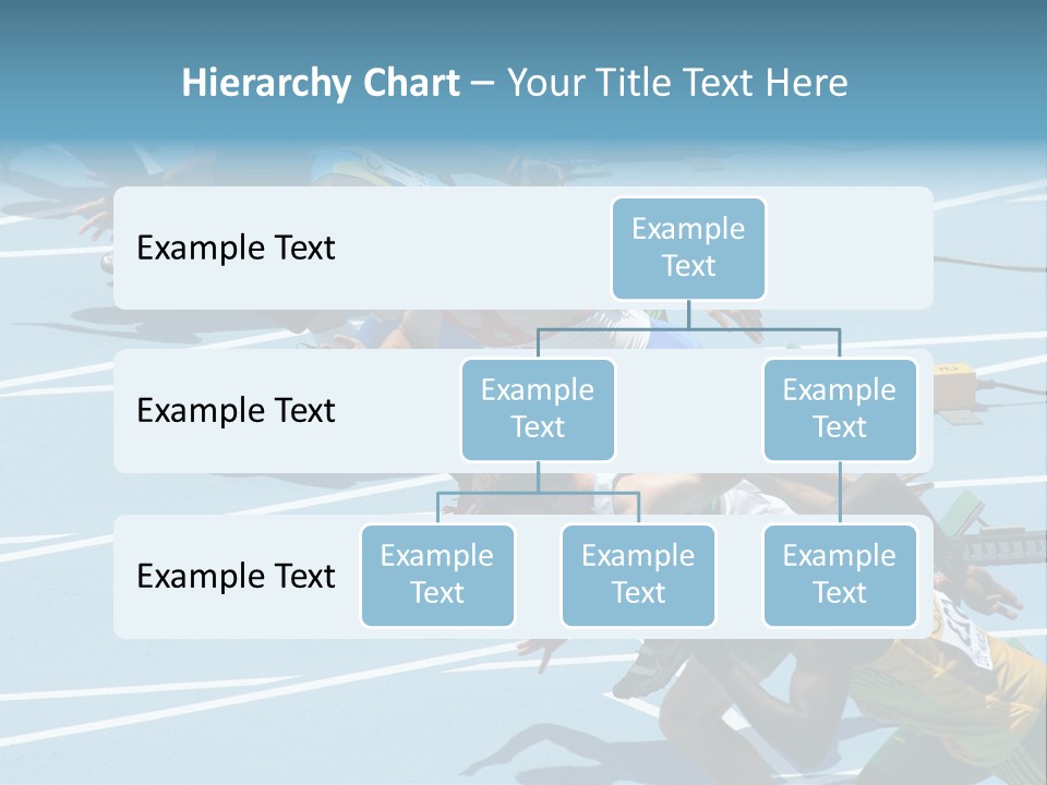 Blue Start Runner PowerPoint Template