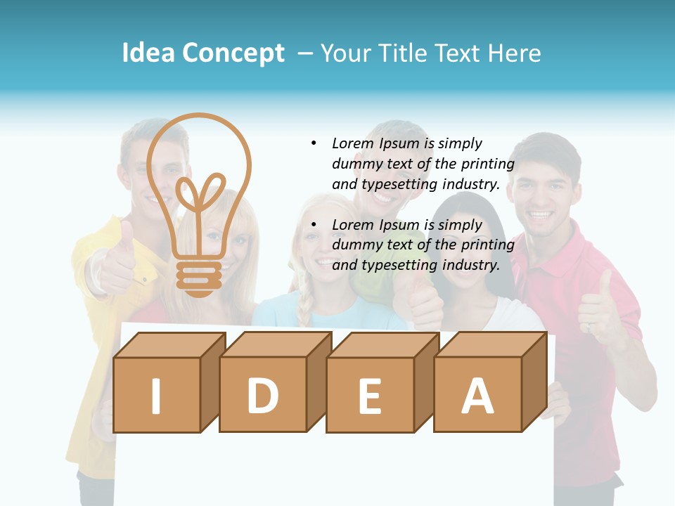 Point Empty Announcement PowerPoint Template