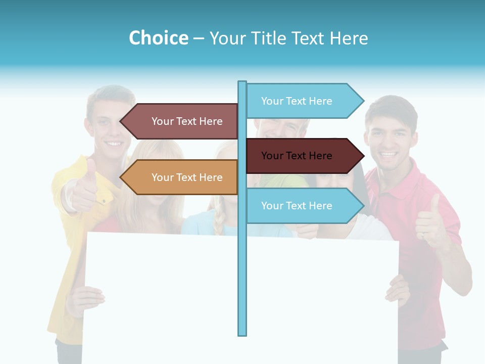 Point Empty Announcement PowerPoint Template