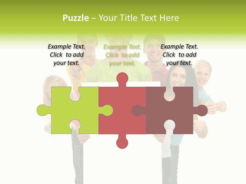 Finger Men Showing PowerPoint Template