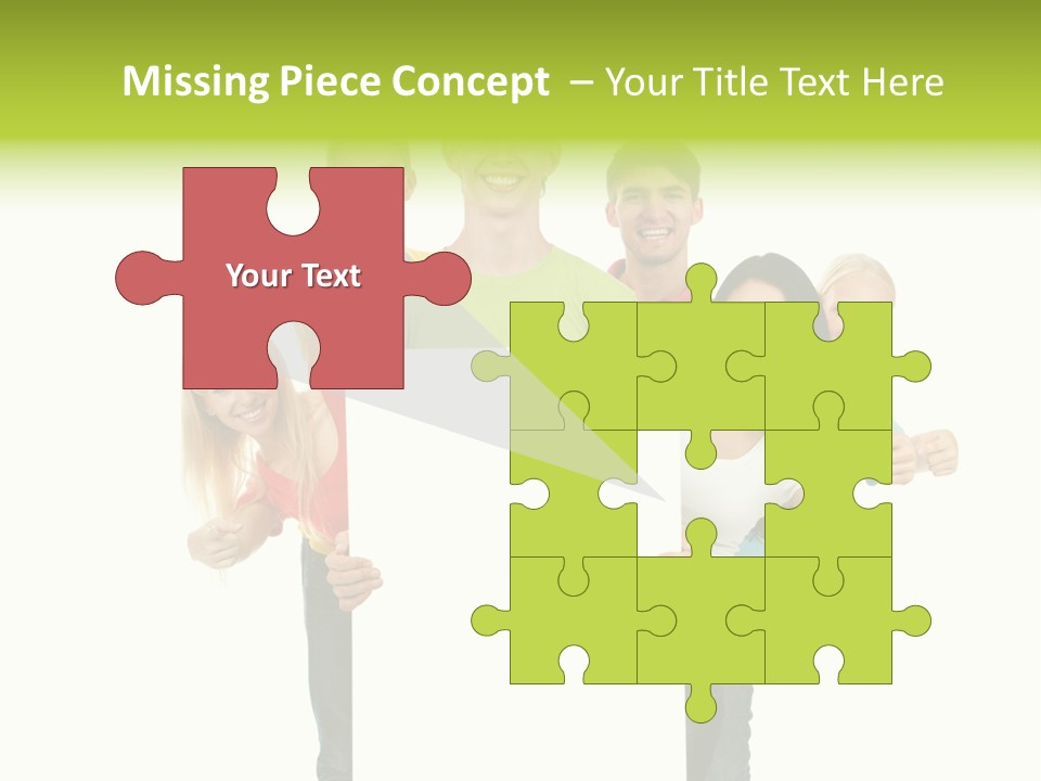 Finger Men Showing PowerPoint Template