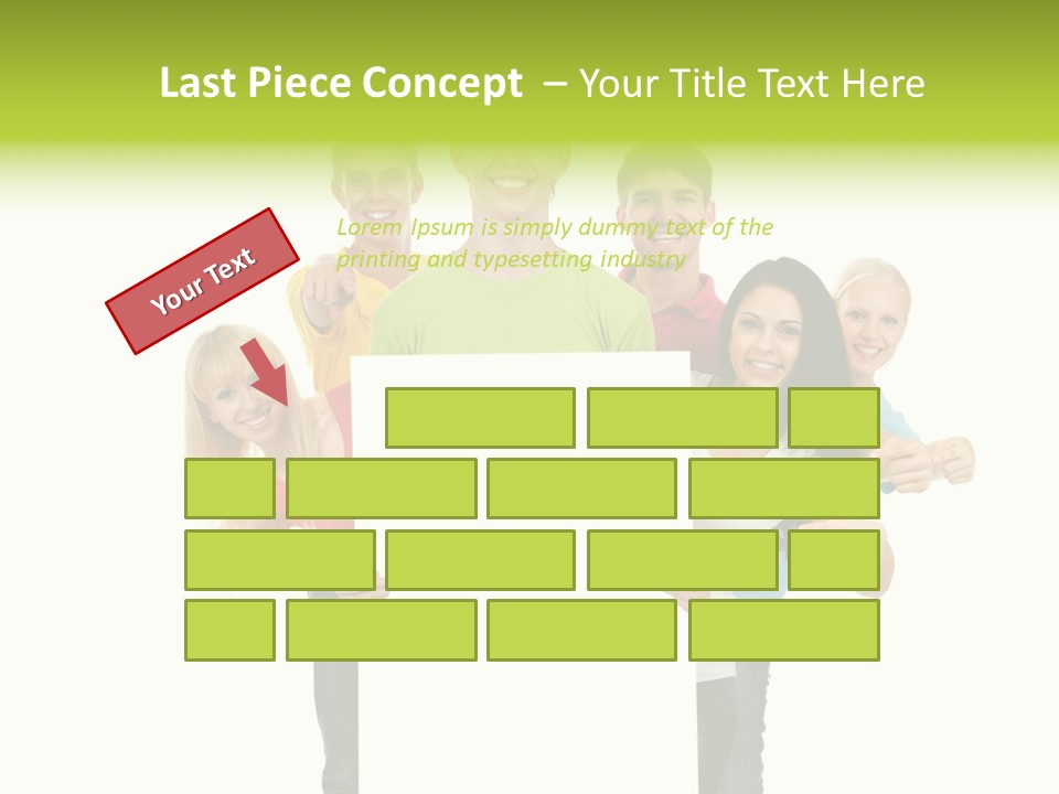 Finger Men Showing PowerPoint Template