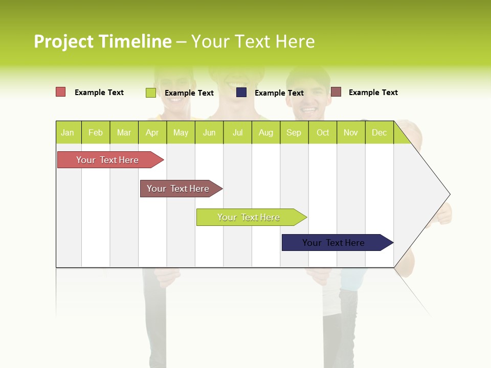 Finger Men Showing PowerPoint Template