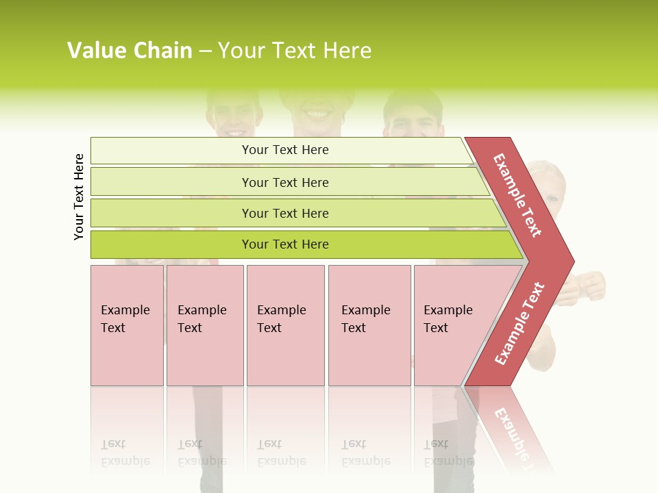 Finger Men Showing PowerPoint Template