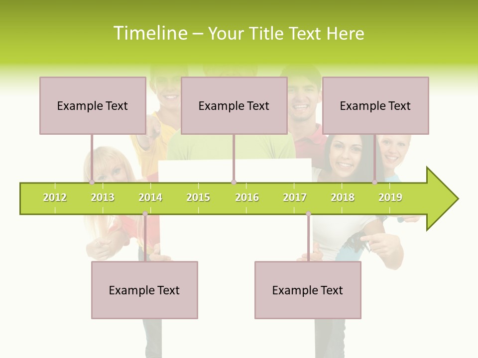 Finger Men Showing PowerPoint Template