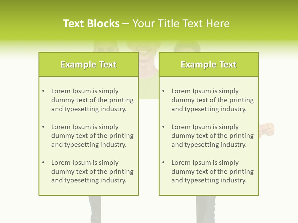 Finger Men Showing PowerPoint Template