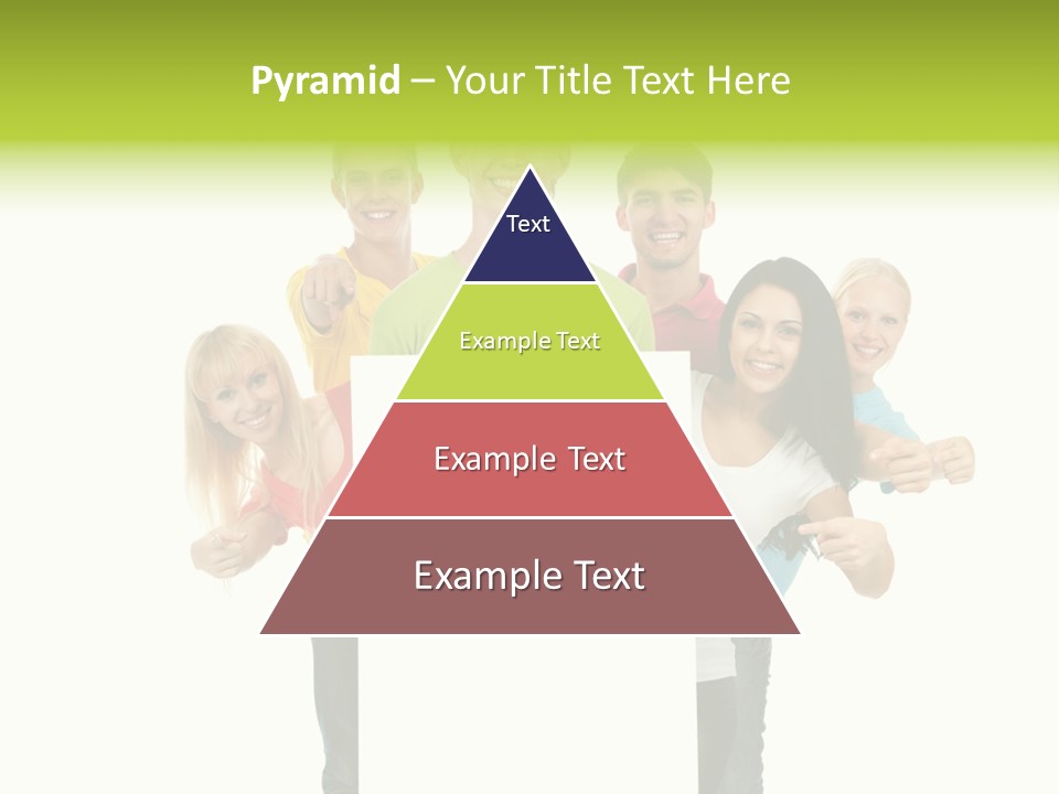 Finger Men Showing PowerPoint Template