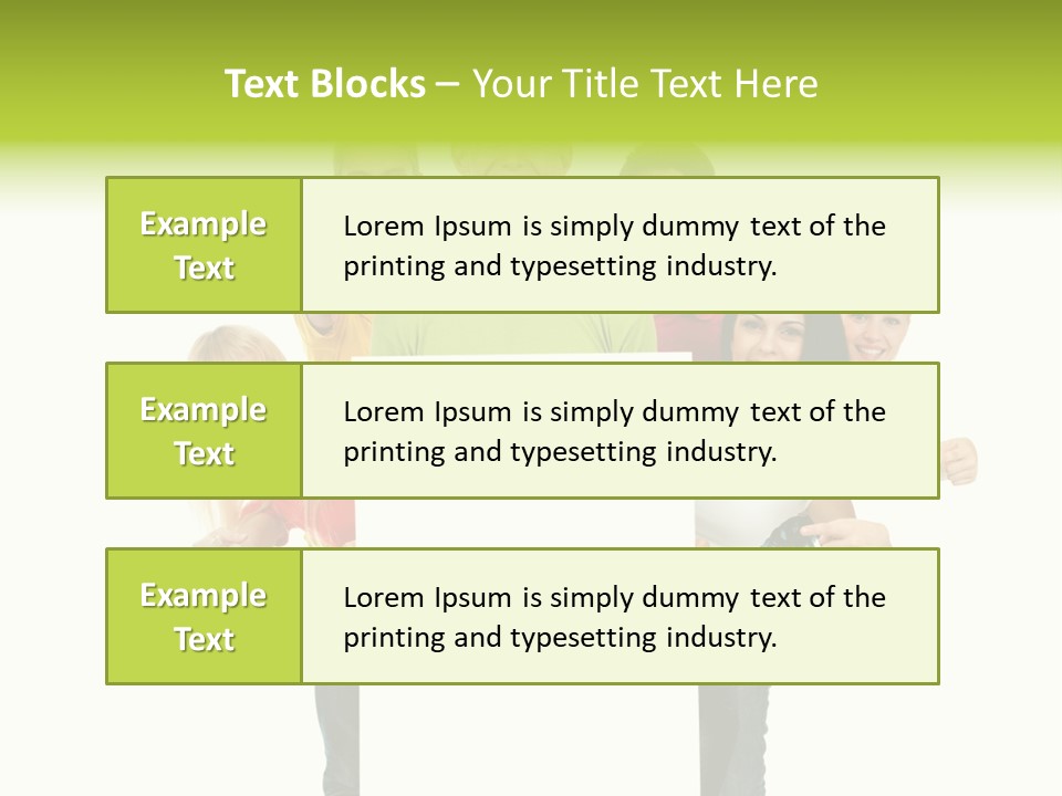 Finger Men Showing PowerPoint Template