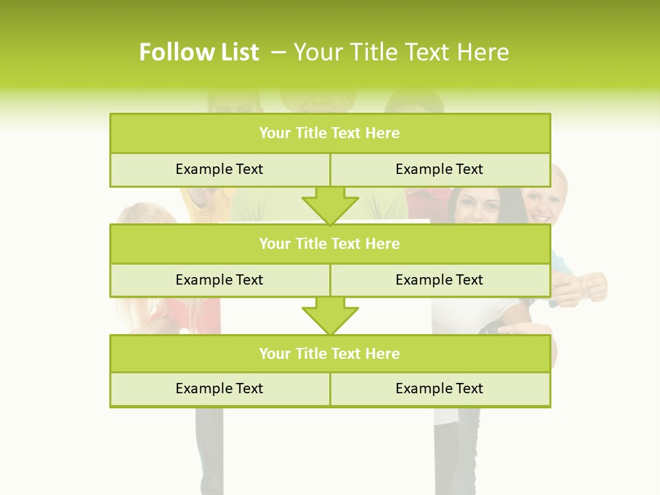 Finger Men Showing PowerPoint Template
