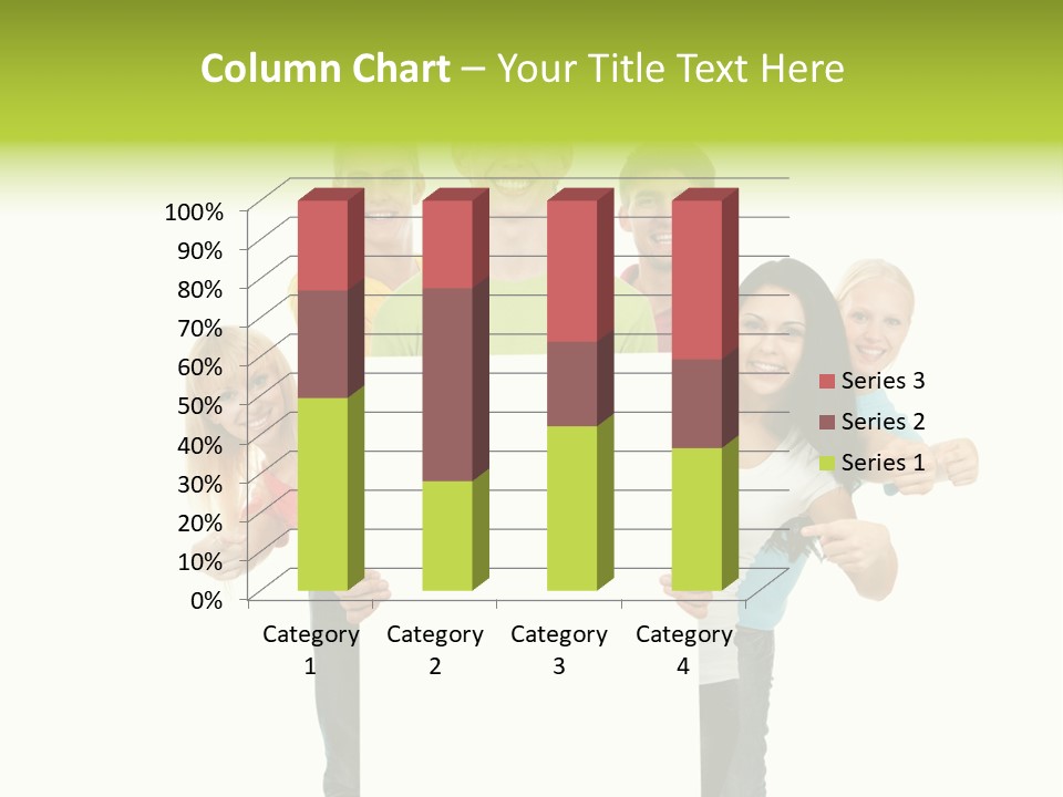 Finger Men Showing PowerPoint Template