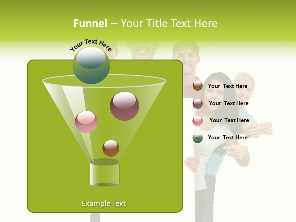 Finger Men Showing PowerPoint Template