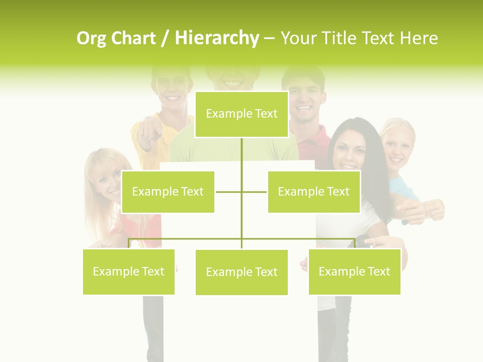 Finger Men Showing PowerPoint Template