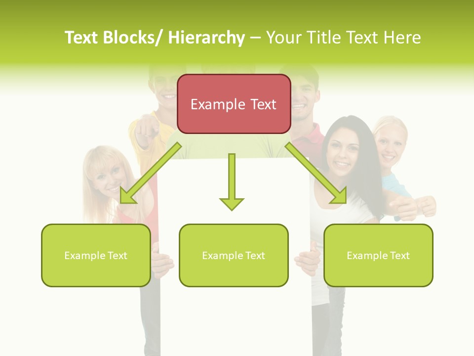 Finger Men Showing PowerPoint Template