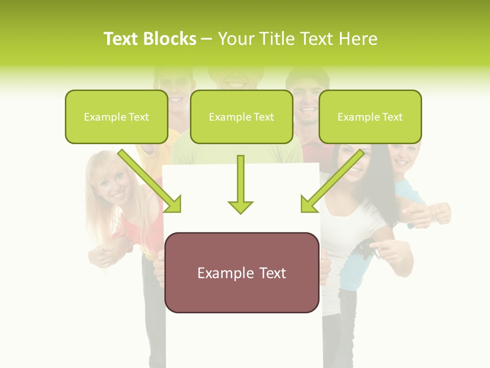 Finger Men Showing PowerPoint Template