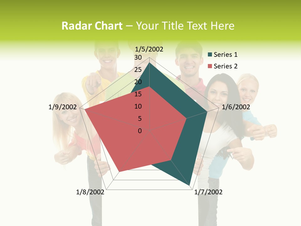 Finger Men Showing PowerPoint Template