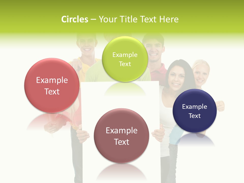 Finger Men Showing PowerPoint Template