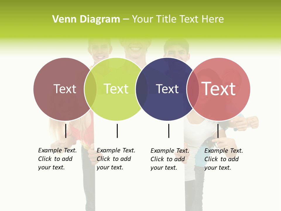 Finger Men Showing PowerPoint Template
