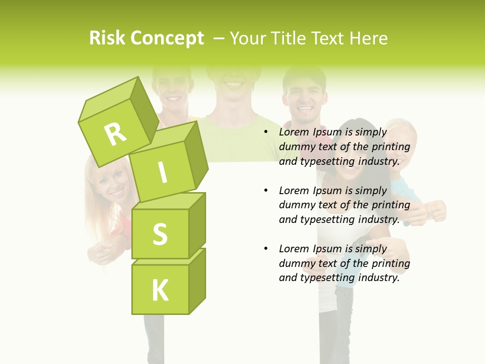 Finger Men Showing PowerPoint Template