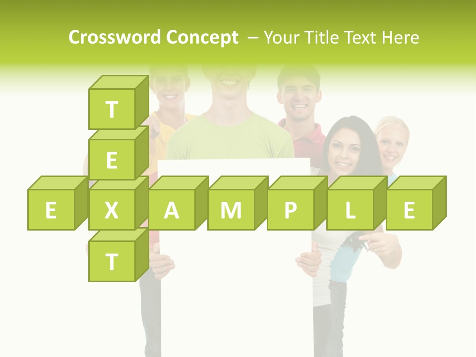 Finger Men Showing PowerPoint Template