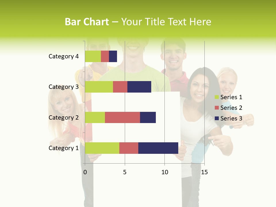 Finger Men Showing PowerPoint Template