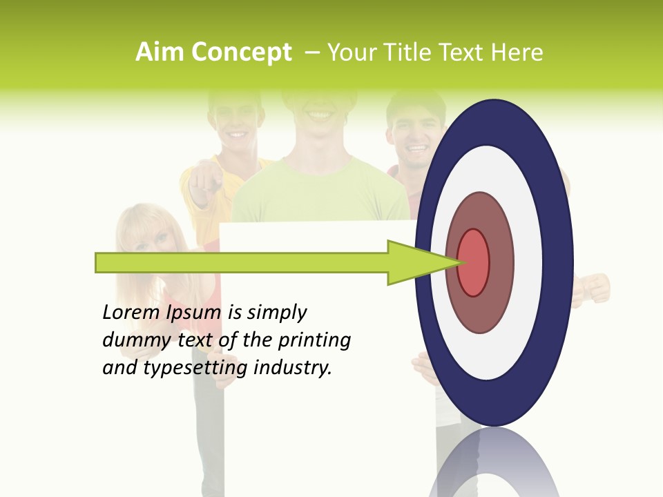 Finger Men Showing PowerPoint Template