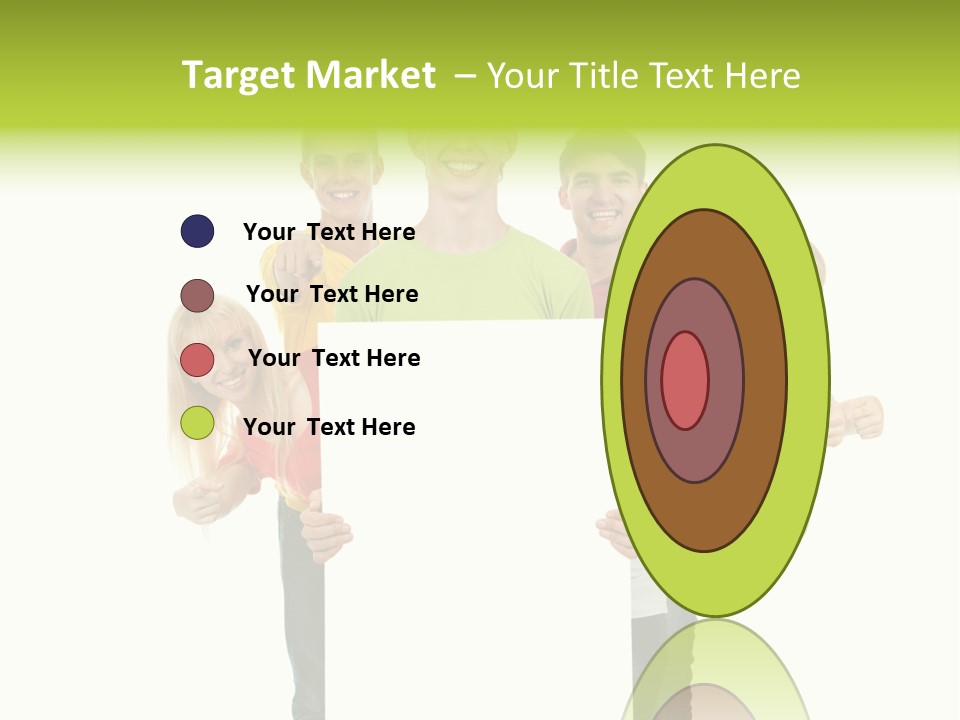 Finger Men Showing PowerPoint Template