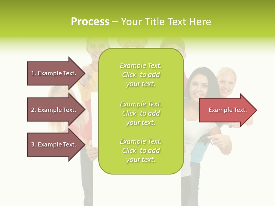 Finger Men Showing PowerPoint Template