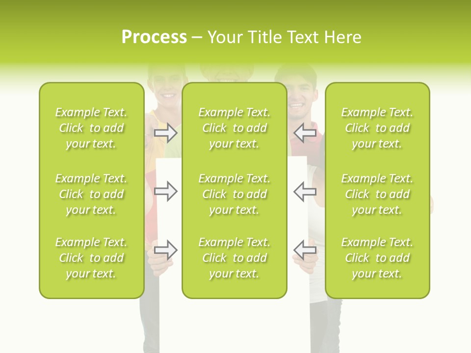 Finger Men Showing PowerPoint Template