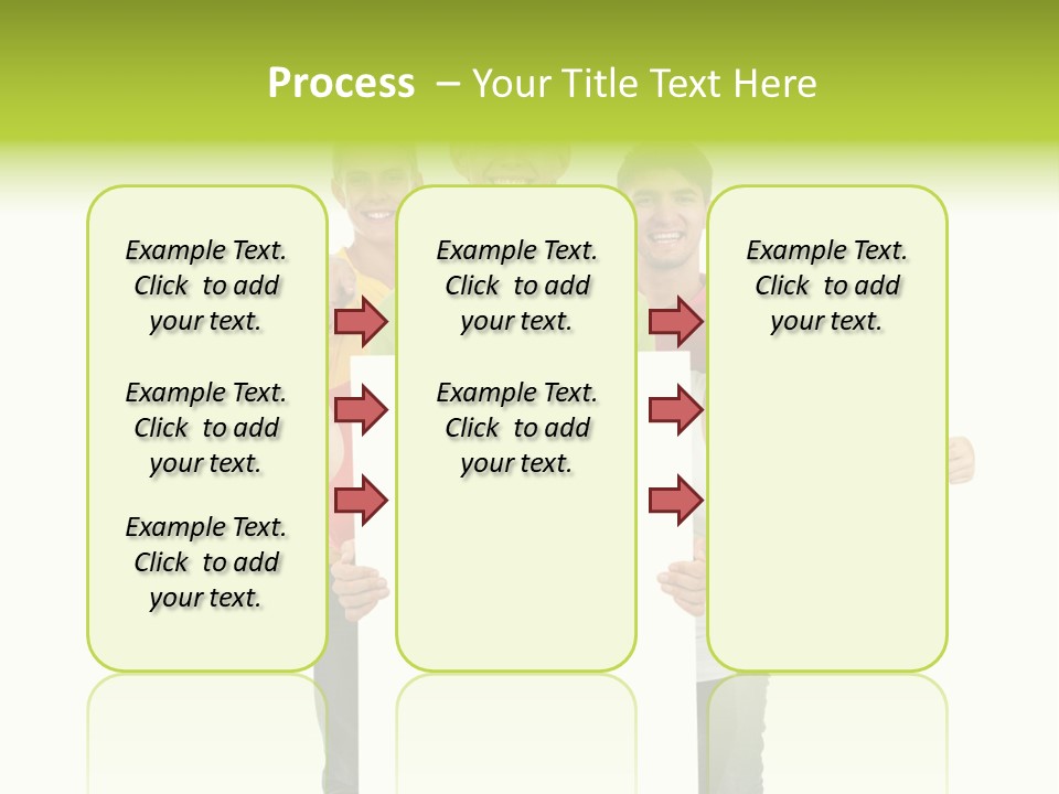 Finger Men Showing PowerPoint Template