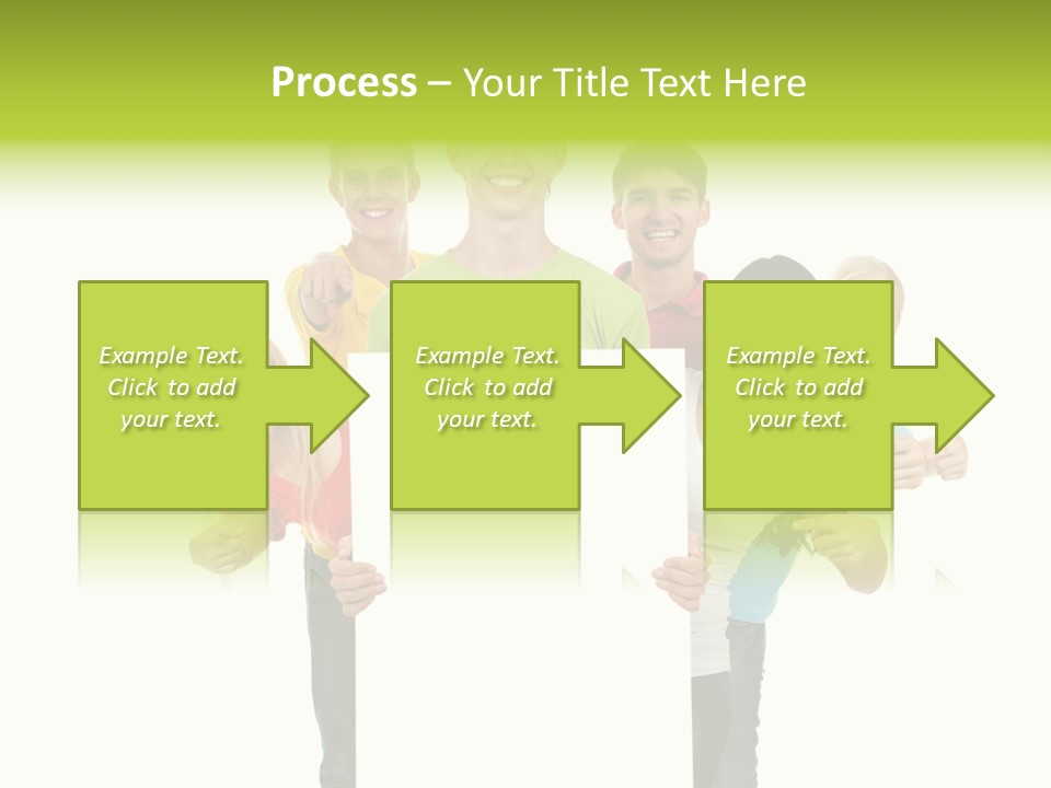 Finger Men Showing PowerPoint Template