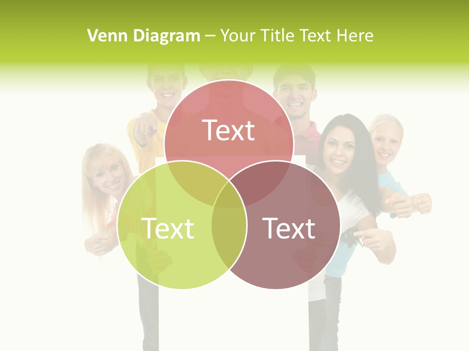 Finger Men Showing PowerPoint Template