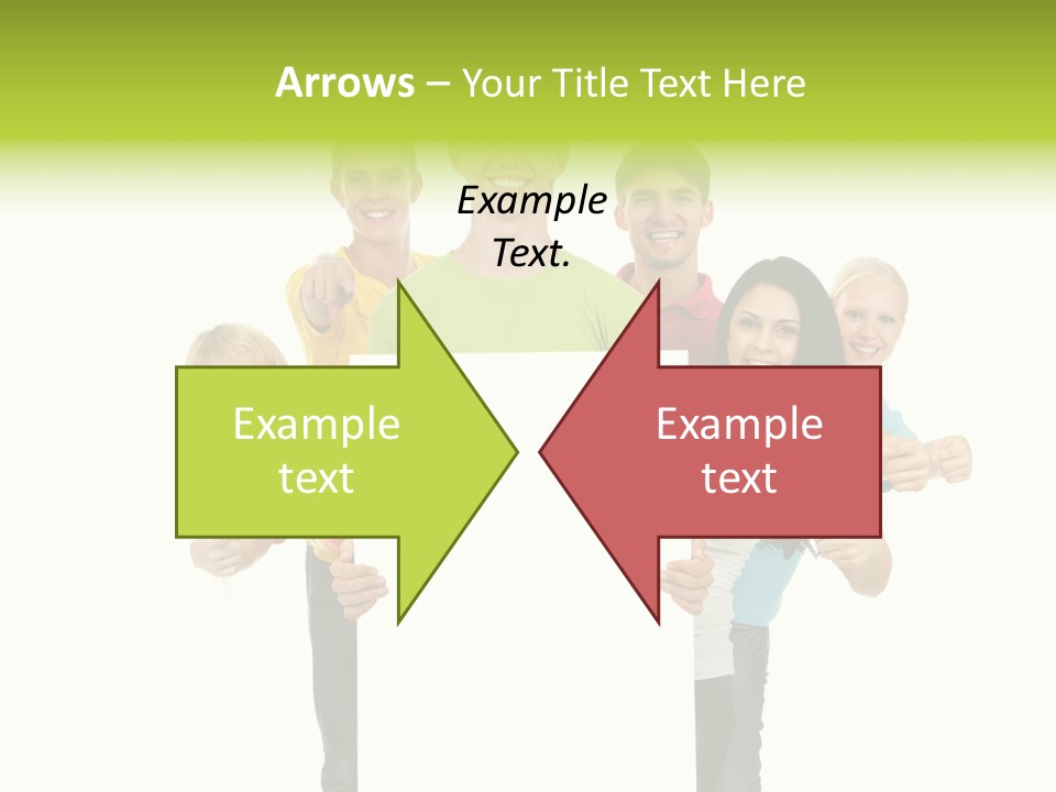Finger Men Showing PowerPoint Template