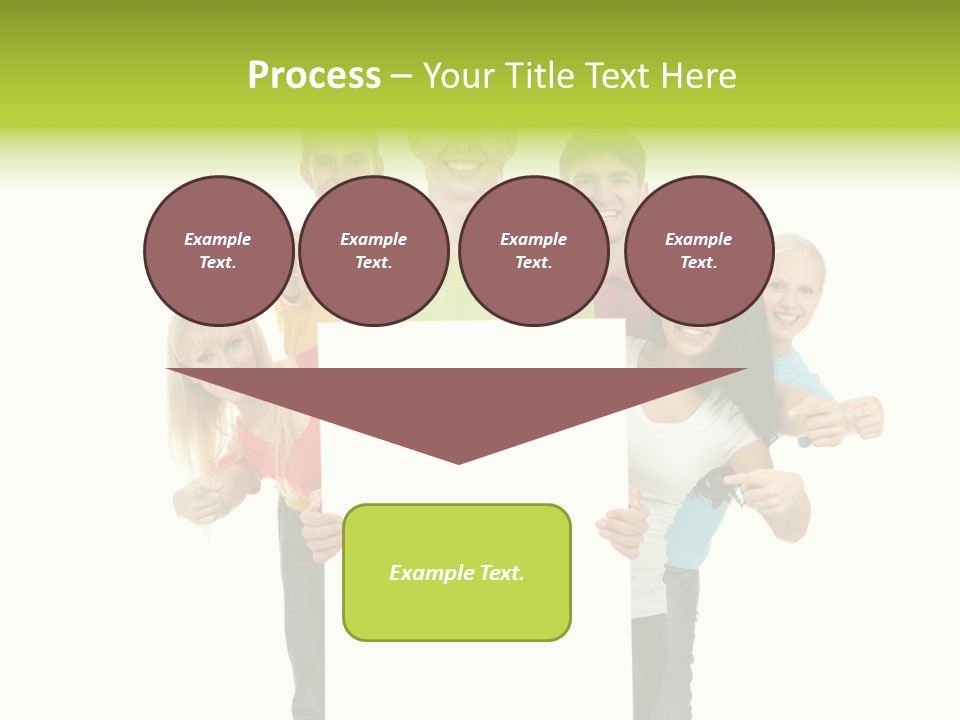 Finger Men Showing PowerPoint Template